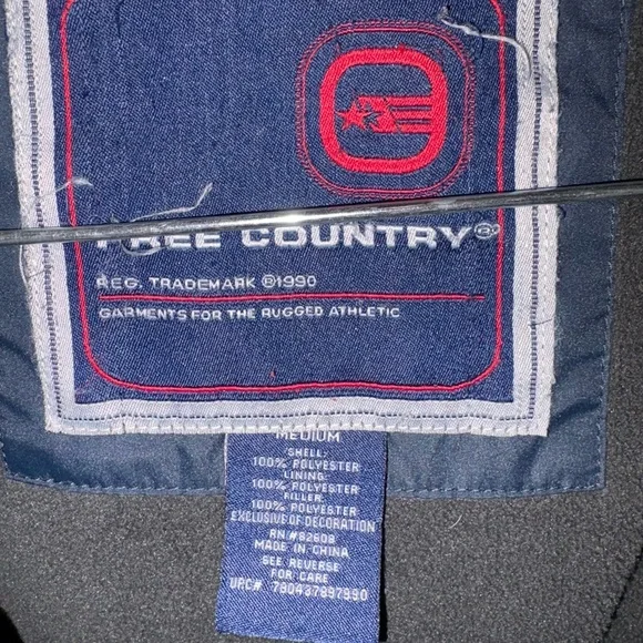 Free Country Men's Navy and Charcoal Performance Jacket - Picture 2 of 5